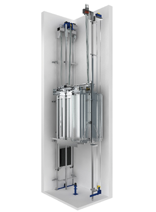 龙门架结构家用电梯 龙门架结构家用电梯